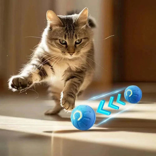 Smart USB Jumping Ball Toy for pet entertainment and interactive play.