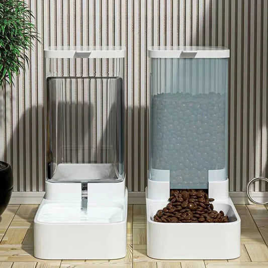 PetFeast Auto Feeder & Fountain with food and water dispensers for pets